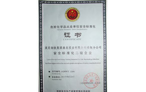 ?；钒踩珮?biāo)準(zhǔn)化證書(shū)